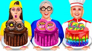 Я против Бабушки Кулинарный Челлендж Укрась Торт # Смешные Cитуации от Fun Challenge