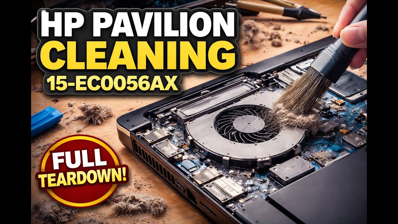 HP Pavilion 15-EC0056AX чистка и разборка | Laptop Teardown & Cleaning