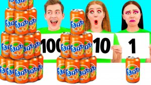 100 Слоев Еды Челлендж # Секретные Лайфхаки и Гаджеты с Fun Challenge