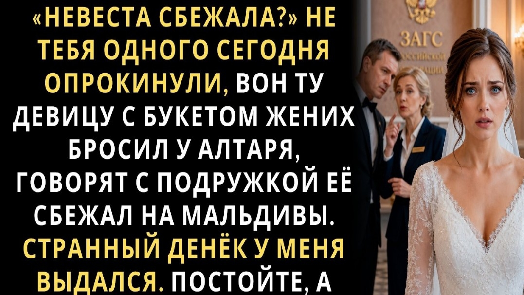 Истории из жизни/Жених бросил невесту у алтаря, сбежав с подругой/Аудиорассказы аудиокниги слушать