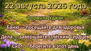 Народные приметы на 22 августа 2026 года