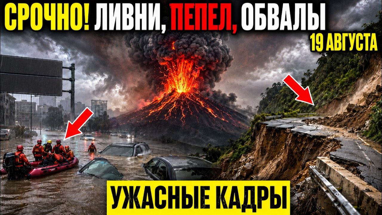 Новости Сегодня 19.08.2026 - Срочный выпуск❗ ЧП❗ Россия❗ Землетрясения в Испании❗ Наводнения в Азии❗