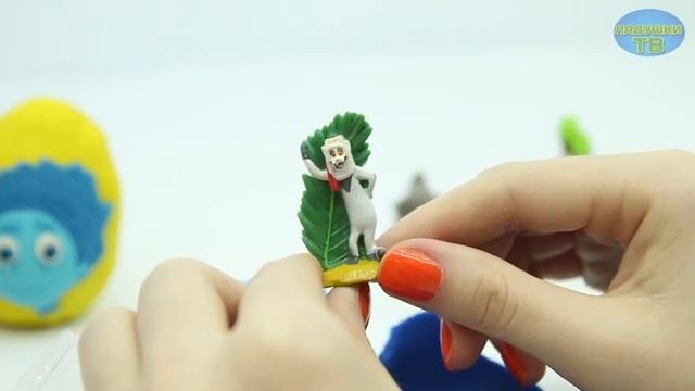 ФИКСИКИ Игрушки Киндер Сюрпризы Плей До яйца Распаковка