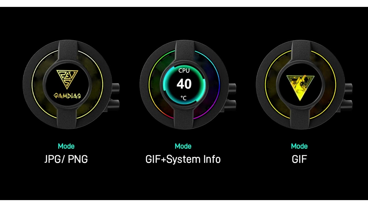 Gamdias Introduces CHIONE P3 All In One Liquid Cooler With IPS Display