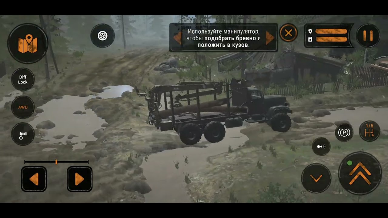 MudRunner Mobile прохождение миссии Оператор крана #рекомендации #рек