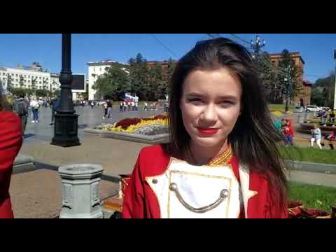 Первокурсники прошли парадом по центру Хабаровска  14 сентября 2019