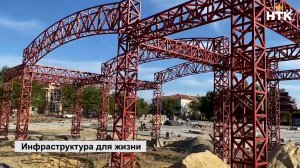 В Яшкуле по программе «Формирование комфортной городской среды» преображается площадь Победы