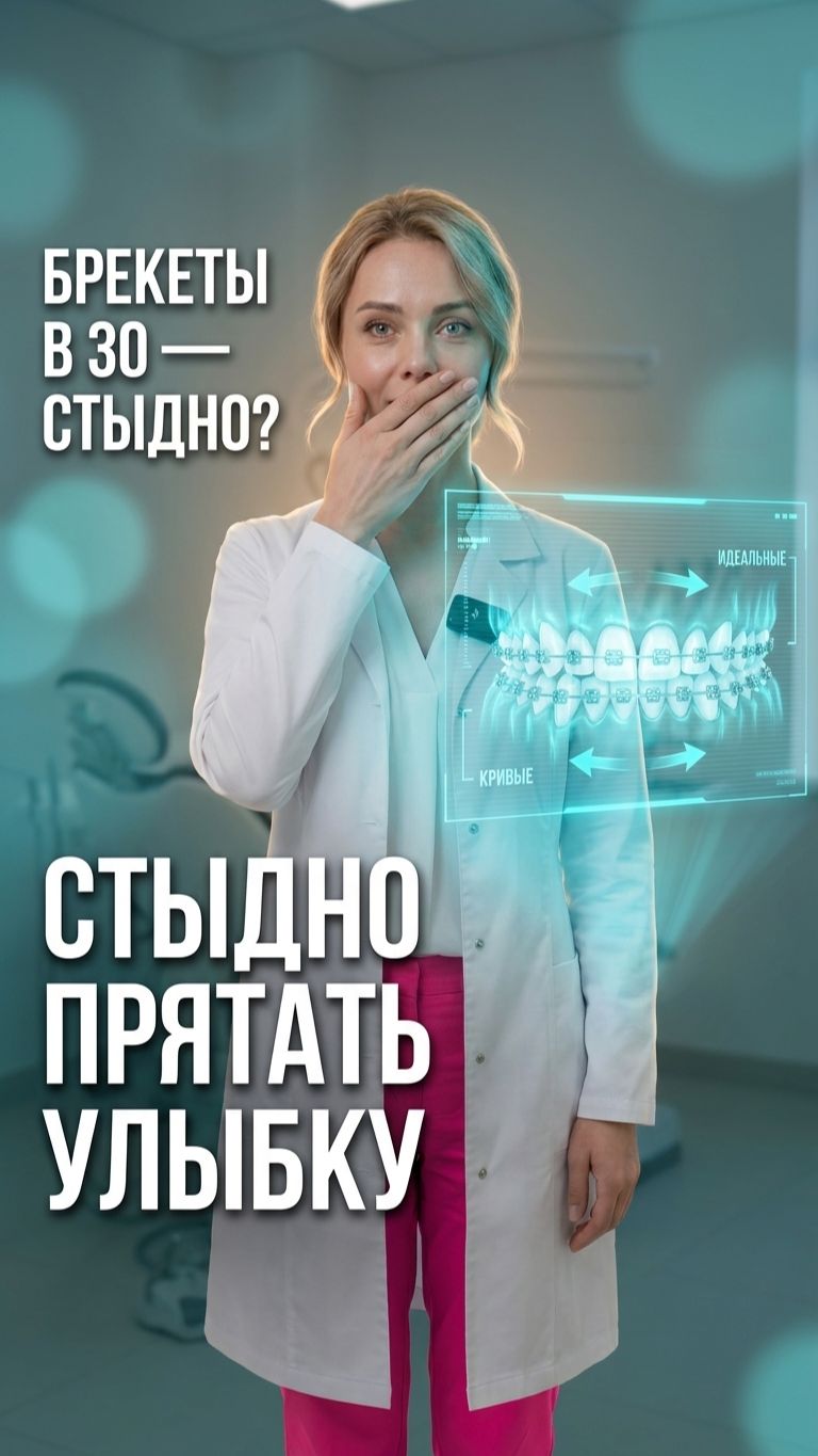 Брекеты после 30 — стыдно? 🦷