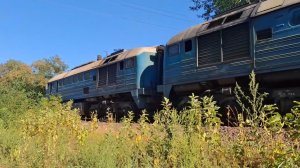 Мощный басс: тепловоз 2М62-1210/1107 с полувагонами