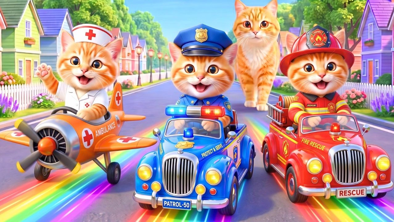 Мама-Кошка Подстригает мех на ферме и Шьет Тигровую Шапочку Для Котят Дома🐾🎩🐯