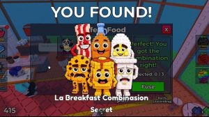 Как получить комбинацию «Завтрак» в Find the Brainrot [572] - Roblox