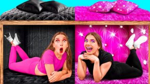 Секретный Домик Под Кроватью # Богатая vs Бедная Сумасшедший Челлендж от Fun Challenge