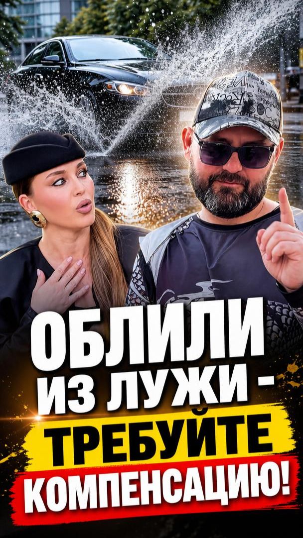 Вас облила машина из лужи? Как доказать ущерб и получить компенсацию