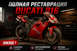 Полная реставрация Ducati 916 Superbike — эпизод 1