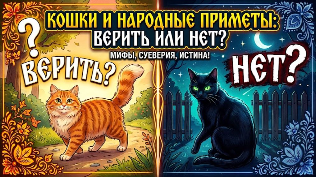 Кошки и народные приметы: верить или нет?