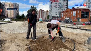 В Сыктывкаре идет ремонт дороги на ул. Первомайской