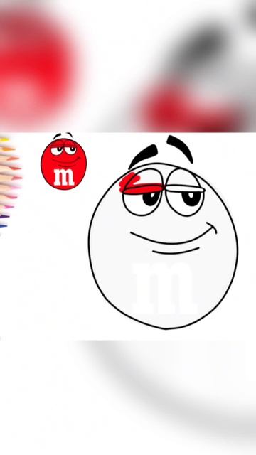 M&M's рисунок / Как нарисовать M&M'S / Урок рисования для детей