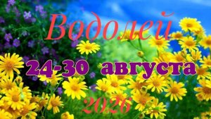 Водолей♒ Таро- прогноз на неделю с 24 по 30 августа 🕊