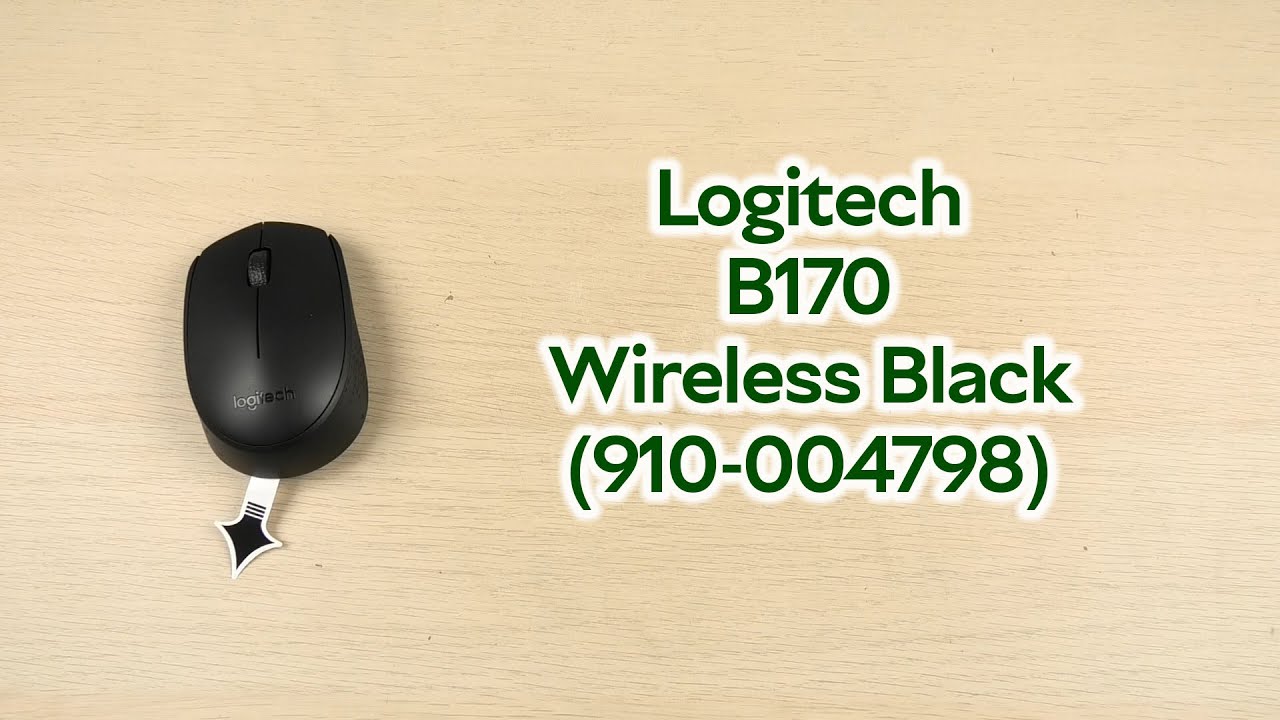 Розпаковка Logitech B170 Wireless Black (910-004798)