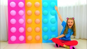 Настоящий гигантский Поп ИТ Огромные пупырки Pop it