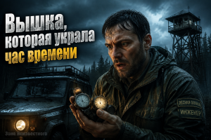 Лесная вышка, возле которой исчезает время