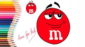 M&M's рисунок / Как нарисовать M&M'S / Урок рисования для детей