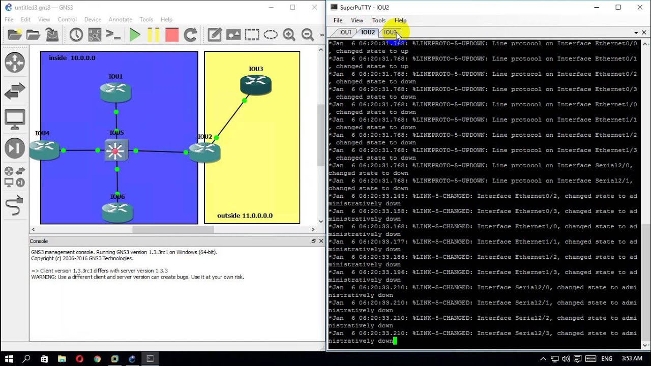 конфигурация Outside Source NAT