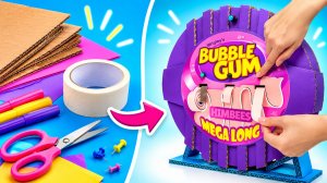 Как сделать диспенсер для жвачки из картона! 🍬✂️ Простой DIY своими руками