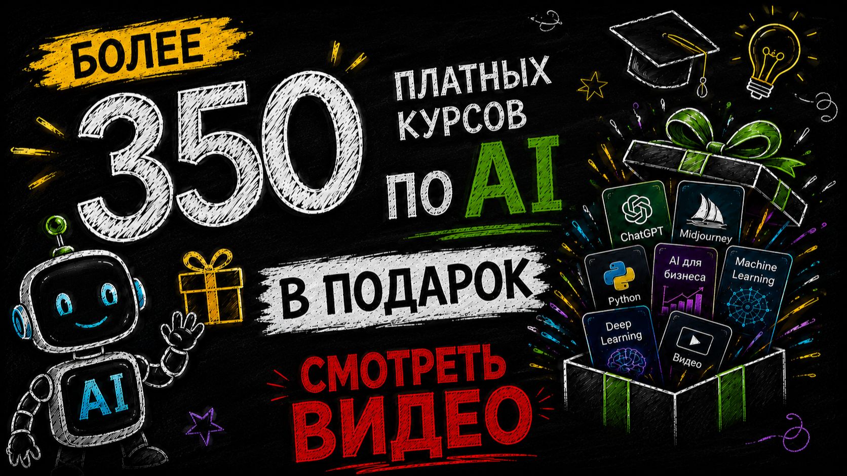 ПОДАРОК (более 350 уроков по ИИ) от Free-ai-guide.ru
