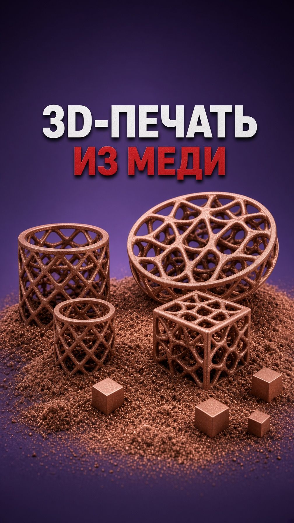 «Росатом» научился печатать медью на 3D-принтере