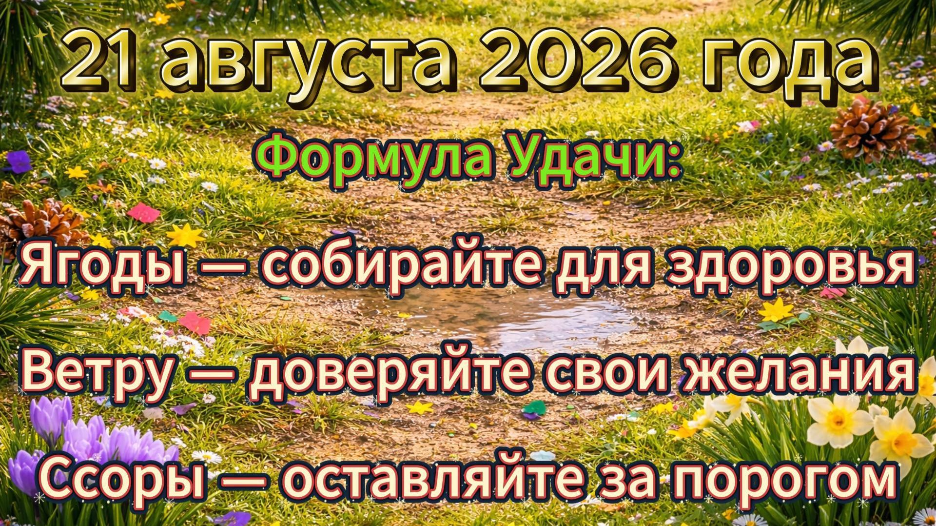 Народные приметы на 21 августа 2026 года