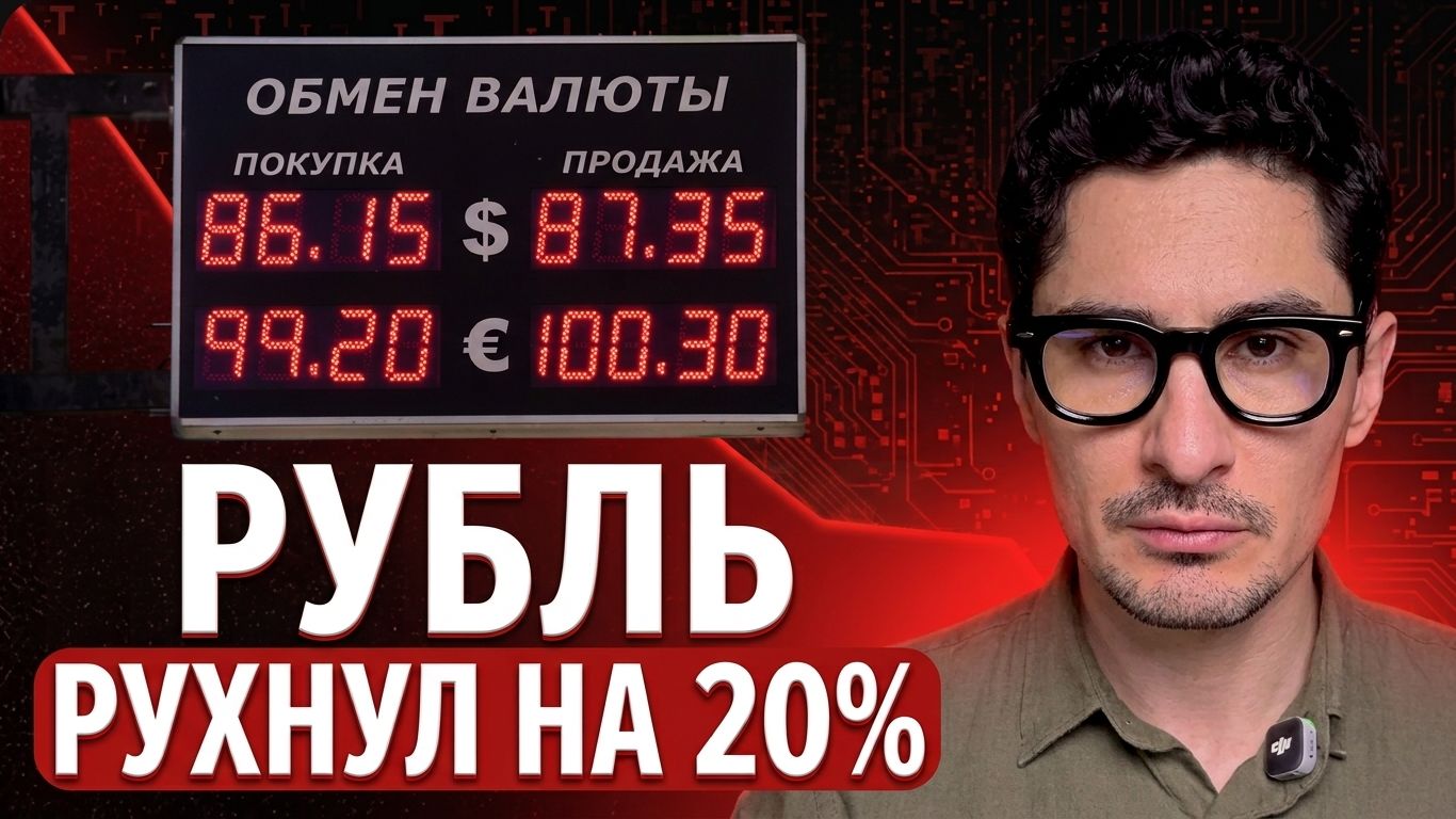 Рубль рухнул на 20% и это только начало! Что делать с деньгами прямо сейчас?