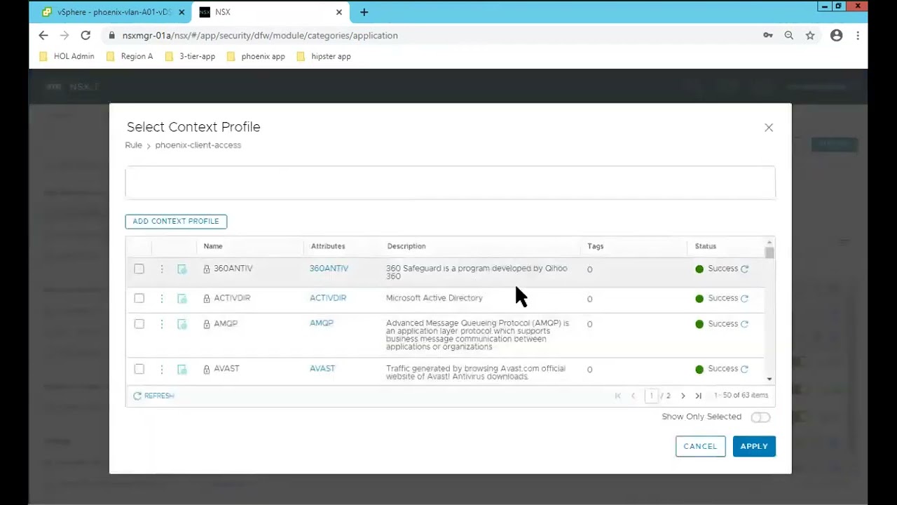 Intrinsic Security в продуктах NSX-T