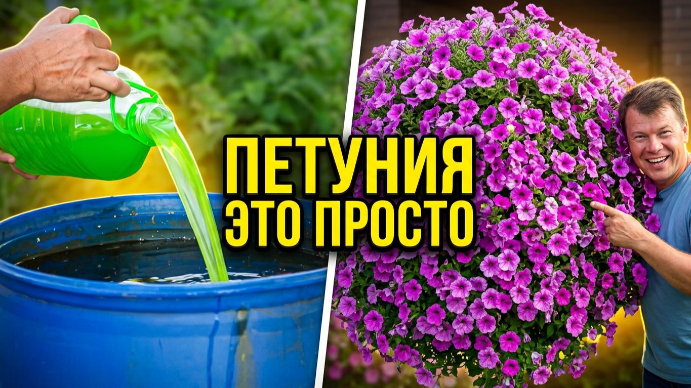 Петуния без заморочек — растёт сама, я только помогаю