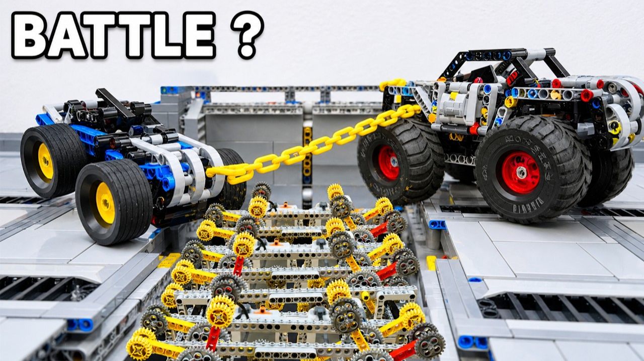 Новая сборка автомобилей Lego для перетягивания каната: Кто победит?
