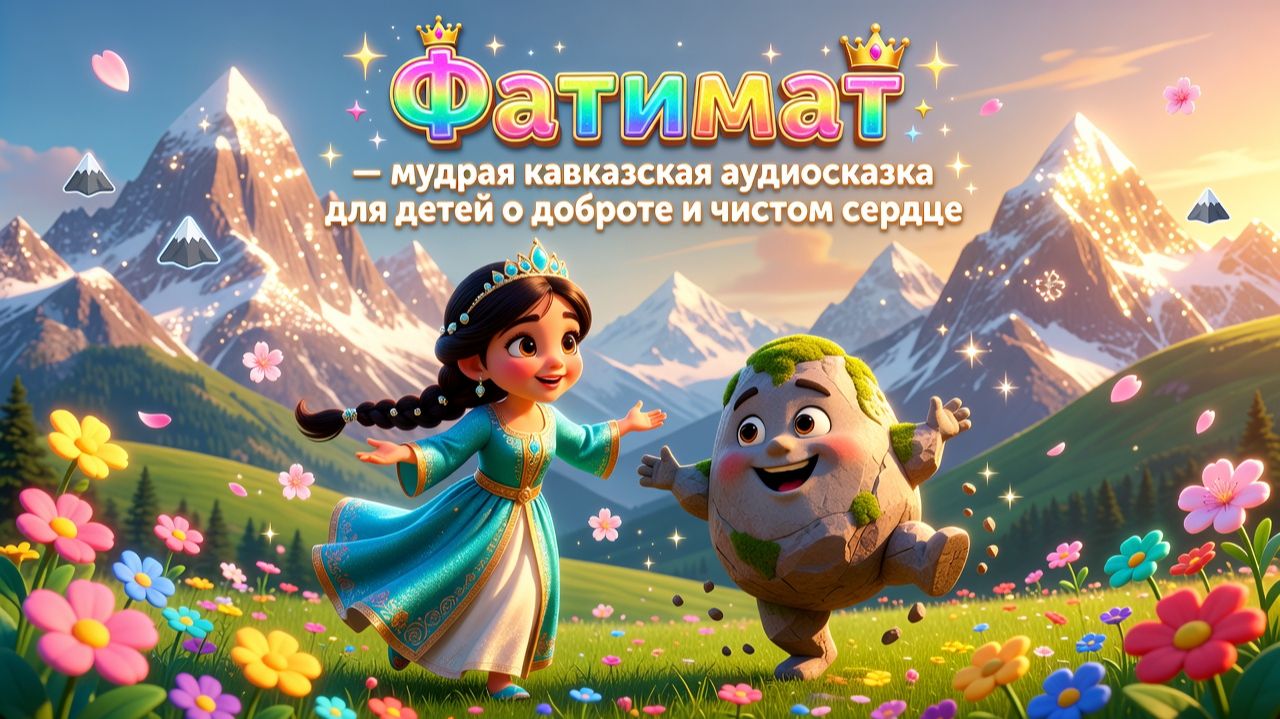👸⛰️✨ Фатимат — мудрая кавказская аудиосказка для детей о доброте и чистом сердце 🌸🏔️