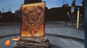 Бетонная Троица украсит Дорогу к храму