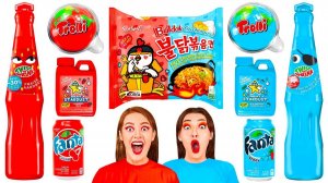 Красная еда vs Синяя еда Челлендж # Эпичная Битва с Едой от Fun Challenge