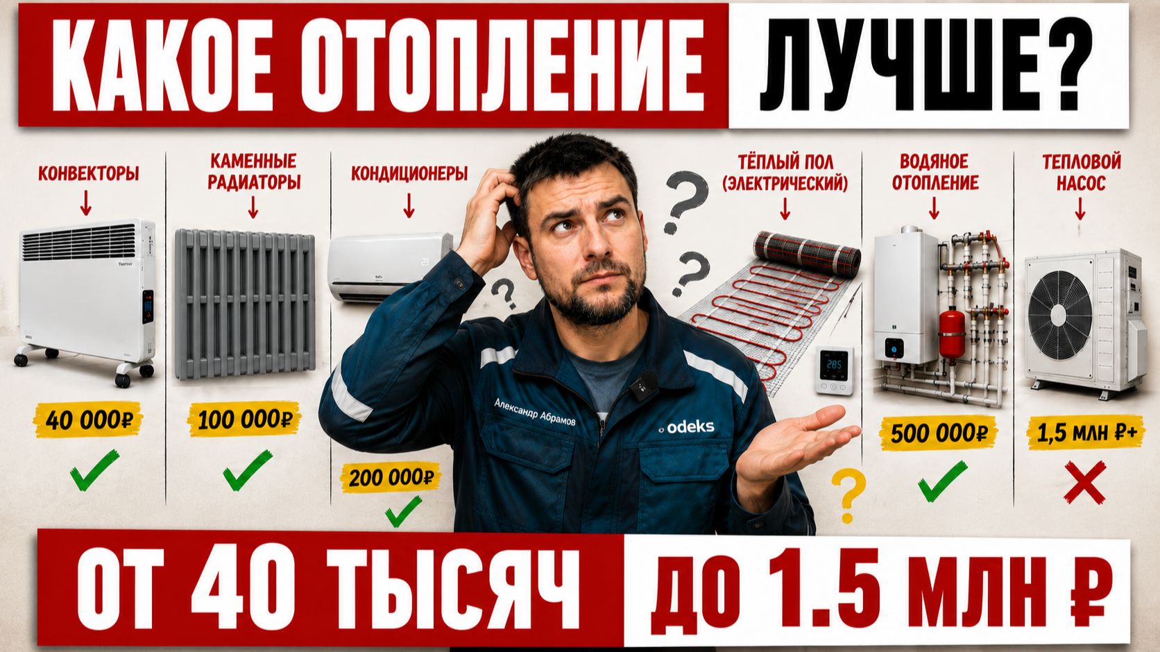 КАКОЕ ОТОПЛЕНИЕ ЛУЧШЕ!  Сравниваем ВСЕ варианты для ЧАСТНОГО ДОМА  От 40 ТЫСЯЧ до 1,5 МЛН ₽