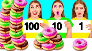 100 Слоев Еды Челлендж # Кто Победит в Кулинарной Битве Fun Challenge
