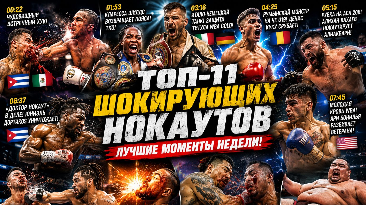 ЖЕСТКИЕ НОКАУТЫ В БОКСЕ И ММА! Встречный ХУК НАГЛУХО и УДАР ПО ПЕЧЕНИ! 2026 август ч3