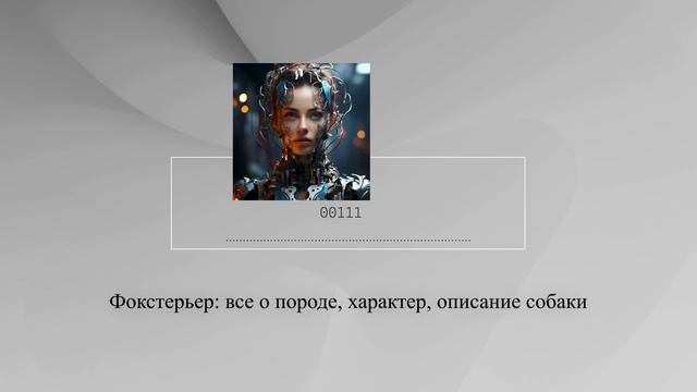Фокстерьер: все о породе, характер, описание собаки