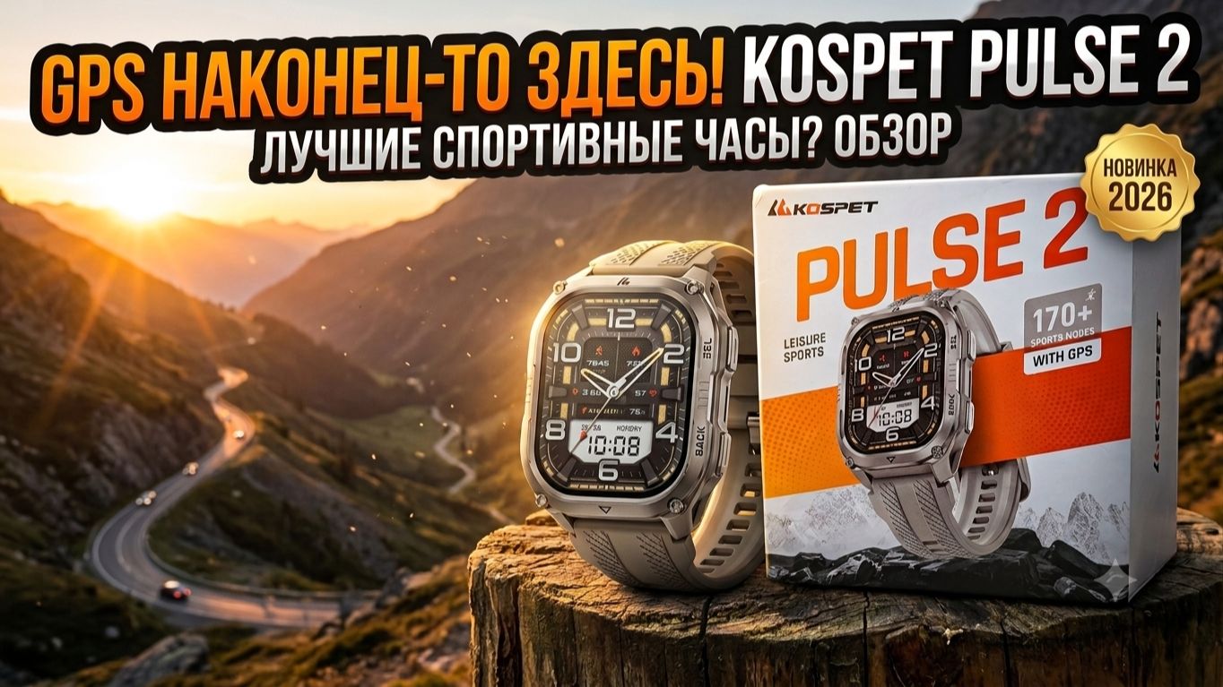 KOSPET PULSE 2 ОБЗОР — Полный тест смарт-часов с GPS!
