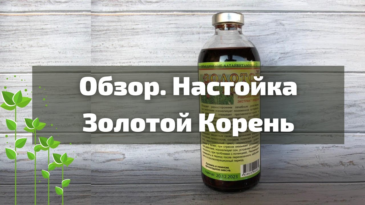 Обзор Настойка Золотой Корень I Herbals-ua.com