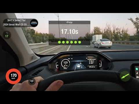 Changan CS 55 Plus (UNI-S) разгон 100-200 на Dragy. Сток прошивка