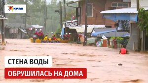 На севере Таиланда затопило дома и дороги