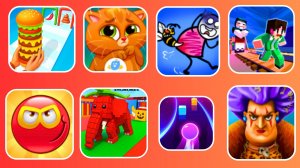 Burger Master & Red ball & Bubba & Help Me & Tiles hop & Вредная Училка & Run 456
