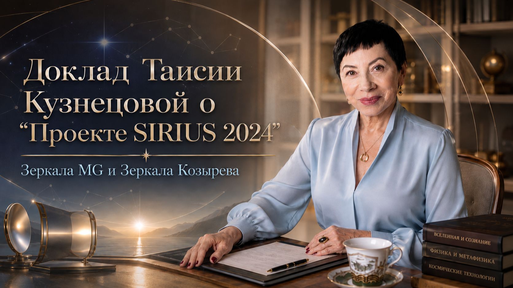 Доклад Таисии Кузнецовой о «Проекте SIRIUS 2024». Зеркала MG и Зеркала Козырева