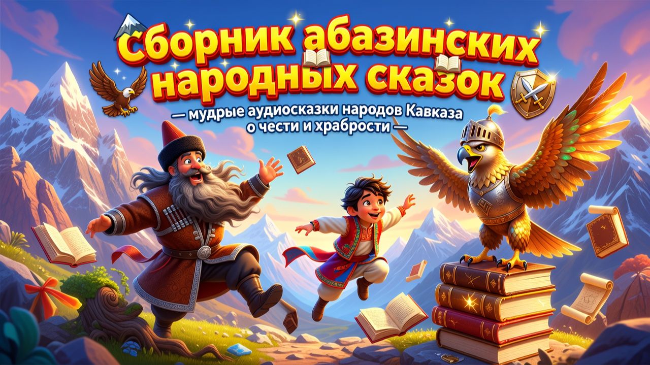 🏔️📚✨ Сборник абазинских народных сказок — мудрые аудиосказки народов Кавказа о чести и храбрости