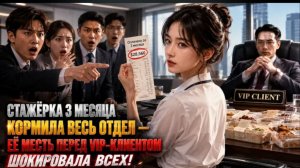Стажёрка 3 месяца кормила весь отдел _ её месть перед VIP-клиентом шок .